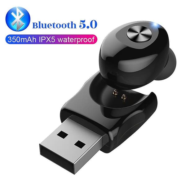 Bluetooth-headset trådløse øretelefoner Mini-øretelefoner True Stereo Hifi-lyd Støyreduserende Vanntett Treningsøreplugger Headset