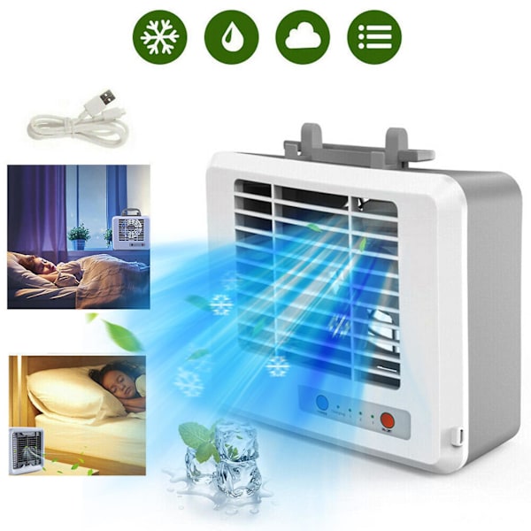 USB Rechargeable Mini Desktop Cold Fan