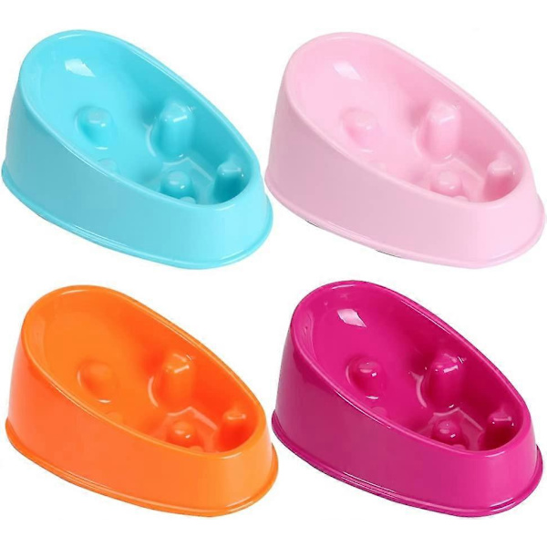 Intelligent Anti-choking Halskydd Hund Valp Långsam Matmatningsskål (1 st Medium) / (Färg slumpmässig) - Medium