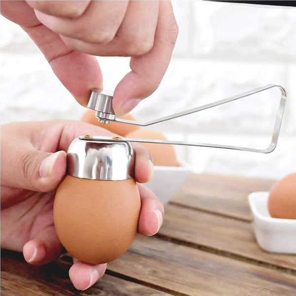 Äggöppnare Äggskalsskärare Köks precisionsborttagningsverktyg för rå/mjuka hårdkokta ägg