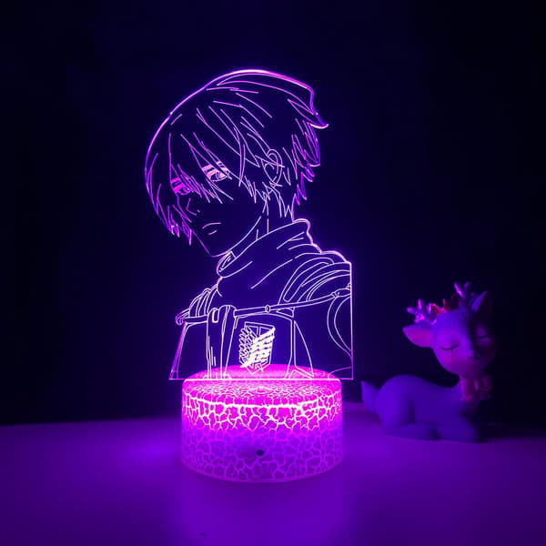 3D Anime Karakter Nattlys Illusjonslampe Fjernkontroll