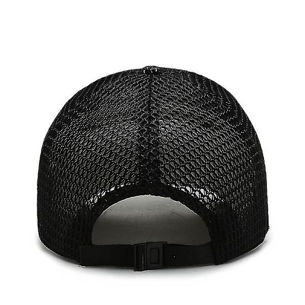 Sommer Mesh Baseball Cap Trucker Mesh Hat Baseball Cap Mænds Kvinders Udendørs Sport(lys grå)