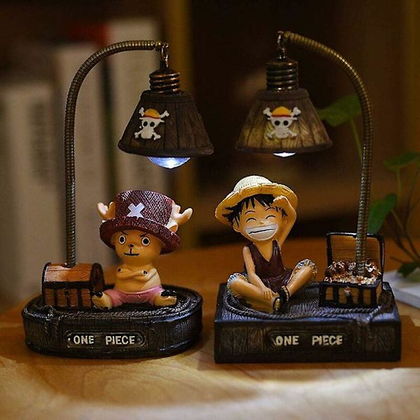 One Piece nattbordslampe LED-skrivebordslampe dekorasjon for barnerom eller stue