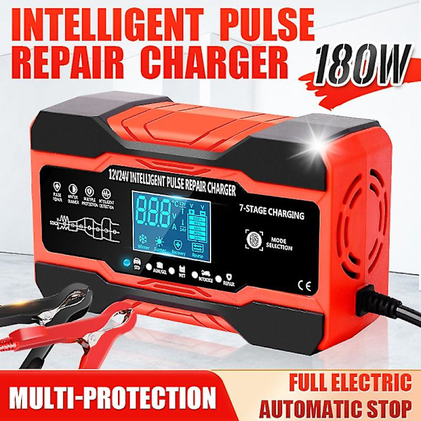 Lcd-skærm Batterioplader Intelligent Puls Reparation Batterioplader Batterioplader Blybatterioplader Syrebatterioplader Puls Reparation Gul