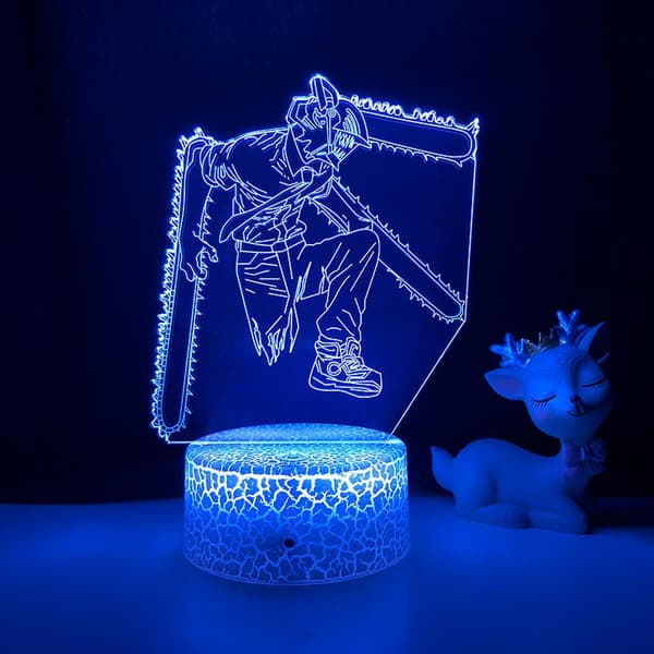 3D LED-natlys Anime-karakter 3D-illusion