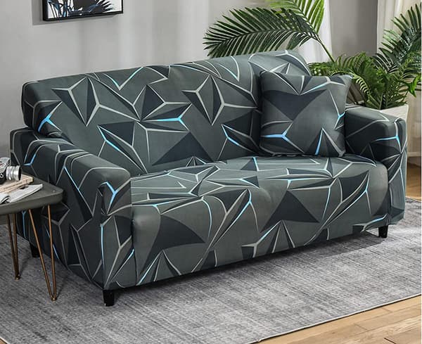 Elastisk sofaovertræk skridsikkert Jacquard elastisk sofaovertræk til 2-personers sofa