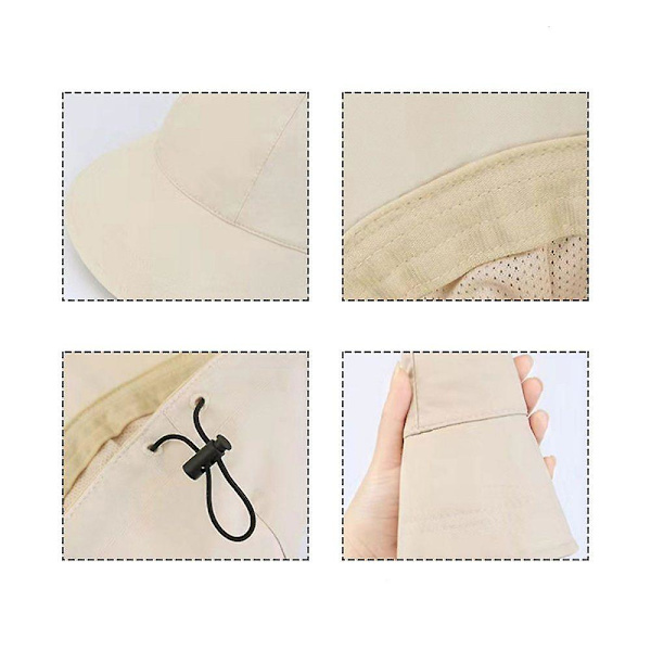 Solhatt solhatt dam solskydd strandhatt, sommarhatt bred solhatt (1-pack)