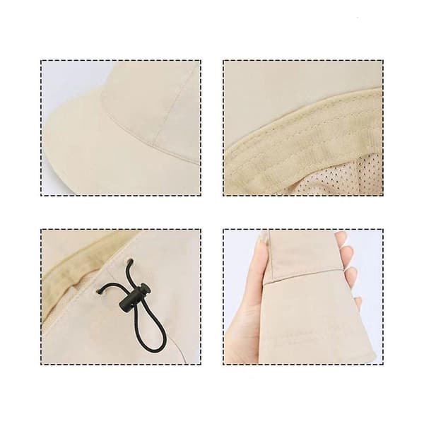 Solhatt solhatt damer solbeskyttelse strandhatt, sommerhatt bred solhatt (1-delt)