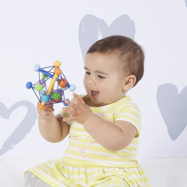 Dww-Toy Color Burst Skallra och Tandning Grepp Aktivitetsleksak, 15,25 x 15,25 x 15,25 centimeter