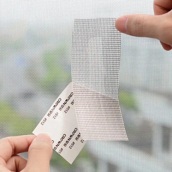 Skärm Glasfiber Skärmrulle - 5 cm * 2 m - för fönster, dörr eller uteplatsskärmning och utbyte (svart)