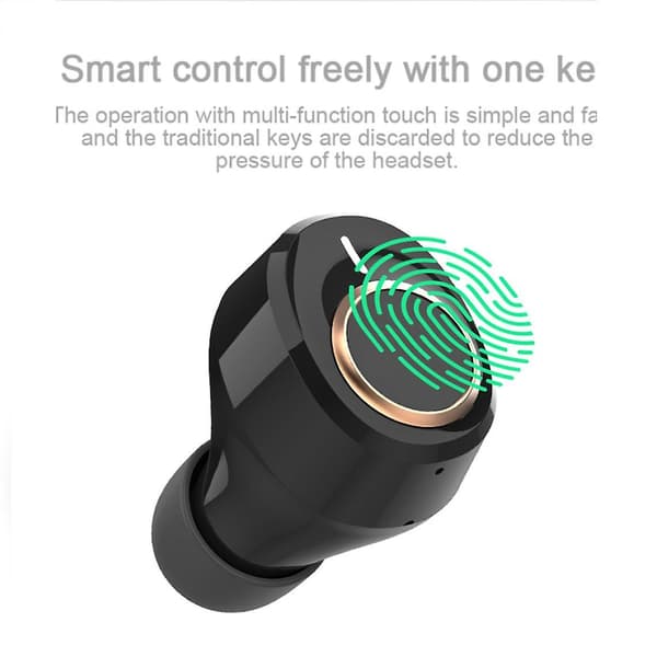 Sport Bluetooth-ørepropper Ipx4 Lampe Berøringsknapp Ørepropper Ørepropper Bluetooth-ørepropper Med Lader