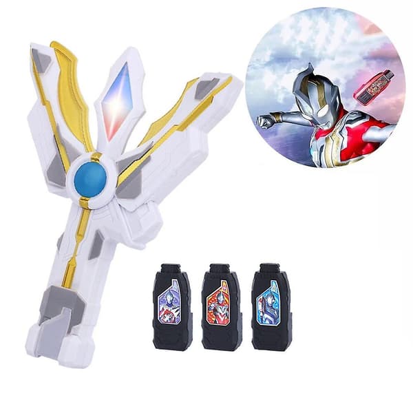 Ultraman Trigger Guts Spark Lens til børn, Geed Decker Zero Three Key Lightsaber, børnelegetøj, 3 stk. (som vist)