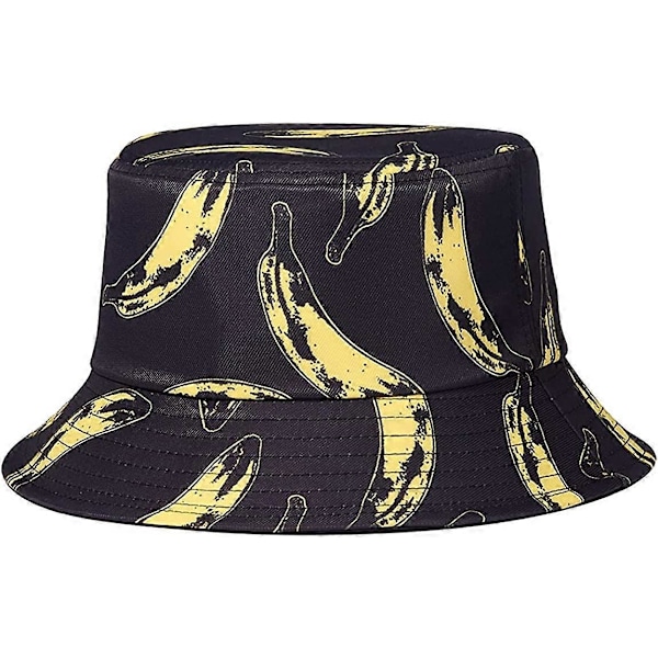 Unisex Solhattar, Bomullsstrandhinkhatt för Män Kvinnor, Sommar Utomhus Pojkar Flickor Boonie Cap Andningsbar Packbar