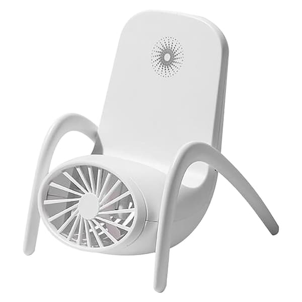 Bärbar fläkt Multifunktionell Mini Fläkt USB Laddning Handhållen Fläkt（WH）