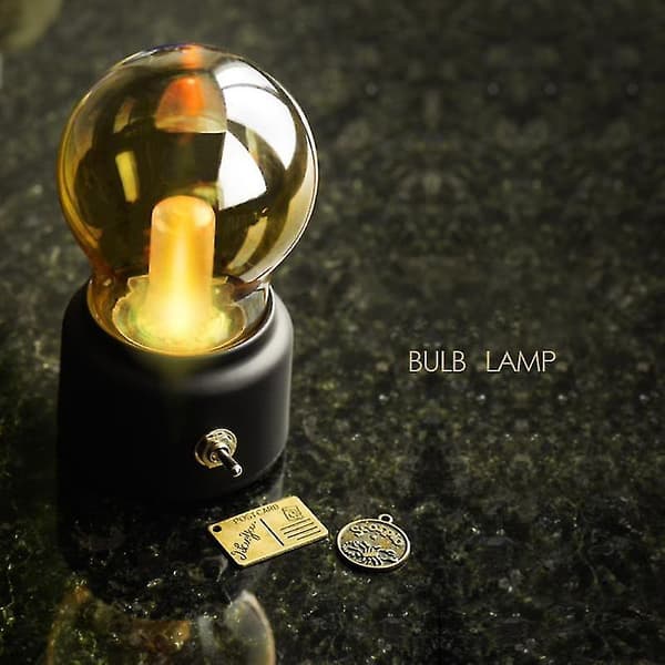 Led-lamppu Yövalo Usb 5v Ladattava (musta)
