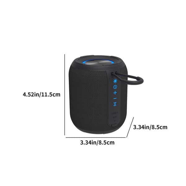 Bluetooth Audio Stoffhøyttaler Plug-In Mini Stereo Utendørs Bluetooth-høyttaler Ekstern Lys Sammenkobling