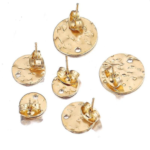 Rustfrie stål øredobber koblinger håndlagde dinglende øredobb innstillinger øredobber krok for Diy smykker lage tilbehør（B-20x2mm-20pcs）