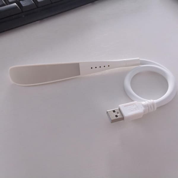DWW-Hvit USB-bordlampe, nyttig multifunksjons spilllampe, USB-stil datamaskin LED, stue soverom