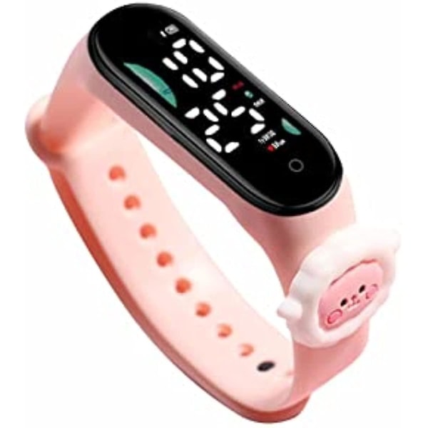 Led digital watch, tecknad vattentät watch, elektronisk watch för tonåringar och barn