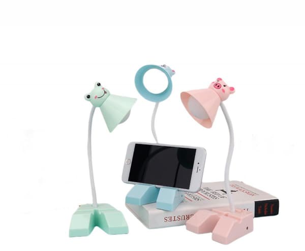 Bordnatlampe til soveværelse, mini tegneserie foldbar til børn