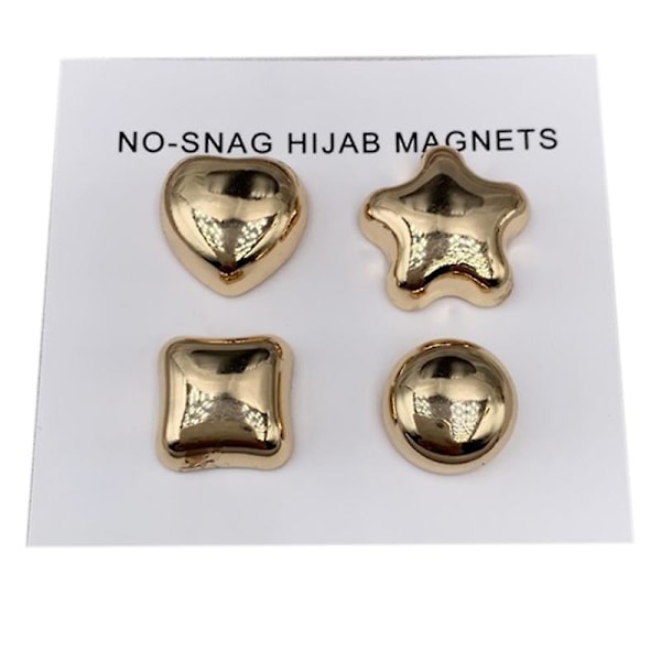 Ingen hull magnetiske nåler metall muslimsk spenne skjerf brosje multi-use sjal knapp（6）