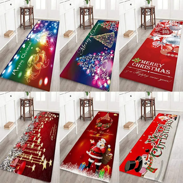 Julmatta, God Jul Dörrmatta, 60x180 cm för Vardagsrumsdekor, A4
