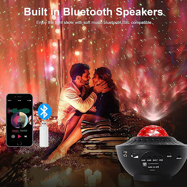 Led Starlight Projector, Transmitter Starlight Projector Nattlampa Med