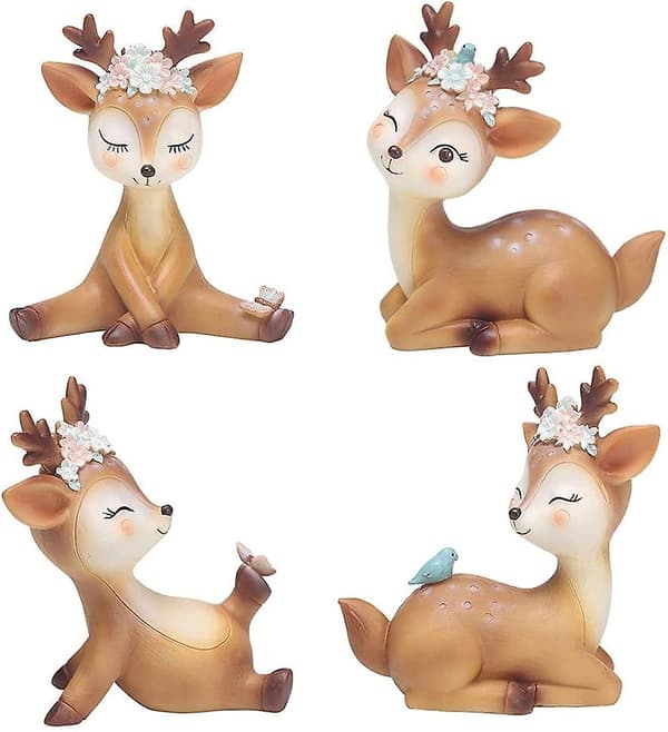 Kitz Figur, Dekorative Ornamenter, Figur Dekorative Kitz Miniature 3d