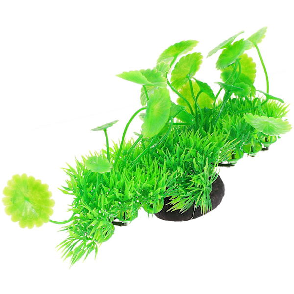 Fiskeskål Pant Plastplante Model Kunstig Vandplante Akvarie Vandplante til Dekoration（20X10cm，Som Vist 2）