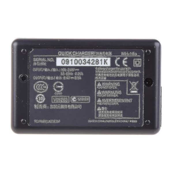 Batteri Hurtigoplader Mh-18a Til Nikon En-el3e En-el3a D70 D80 D90 D300 D700 Us
