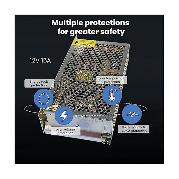 12v 15a 180w Strømforsyningstransformator, Transformatoradapter, Skiftende Strømforsyning, Spændingskonverter