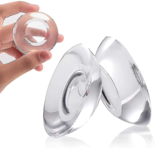 9-pack silikondörrstopp väggskydd, självhäftande transparent