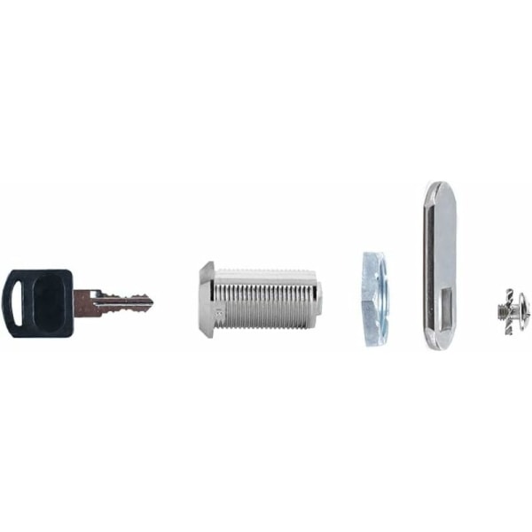 Brevlådelås 1 st säkerhetslås med 2 nycklar metallkamlås för silverbrevlåda och lådskåp 16 mm
