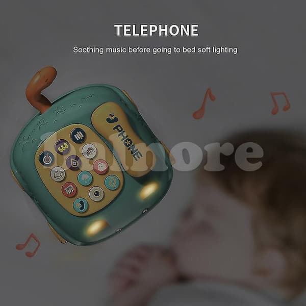 Barn Dual Languages Katt Telefonleke Intelligensutvikling Multifunksjonell Telefon（ROSA）