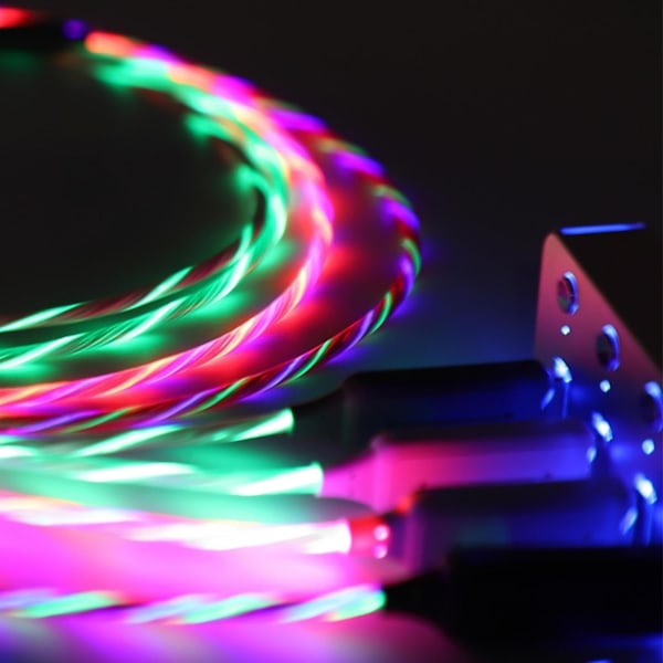 Graffiti Smart Marquee Lamp Laddningskabel, Mobiltelefon Kontroll RGB Emission Streamer Typ-C/Micro USB Datakabel