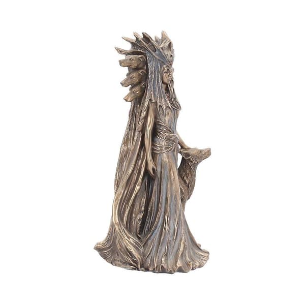 Gresk magisk gudinnestatue Hektor og hund harpiksornament