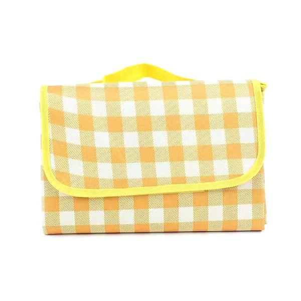 150x200cm Ulkoilma Camping Mat Nukkuminen Mat Picnic Mat Paksuuntunut Vedenpitävä Ranta Matto Camping Ten（Keltainen）