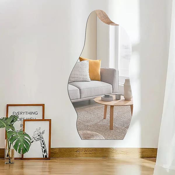 1 irrotettavan 3D-akryyliseinätarran pilvisarja, hopea