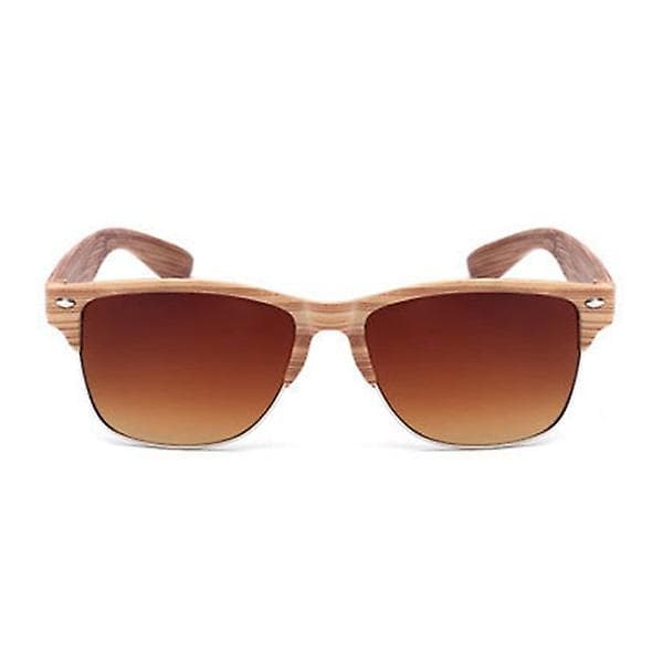 Solglasögon Clubmaster Light Wood Brown Glass Brown