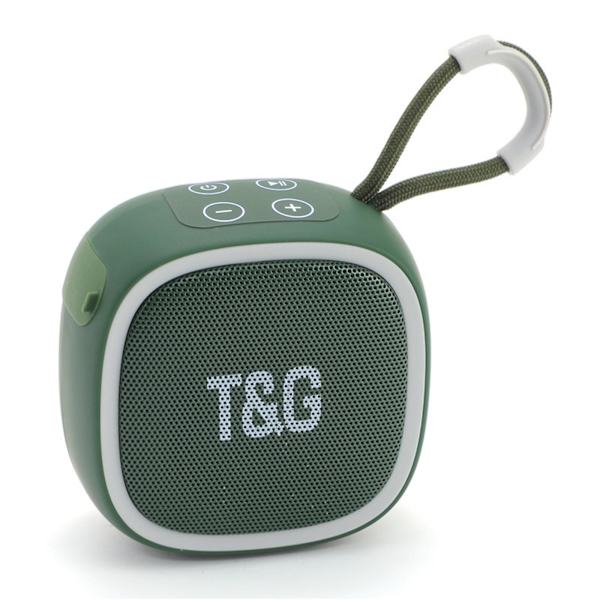Utomhushögtalare med 5W kraftfullt ljud 3H Ip67 Bärbar Bluetooth 5.3-högtalare för camping (grön)