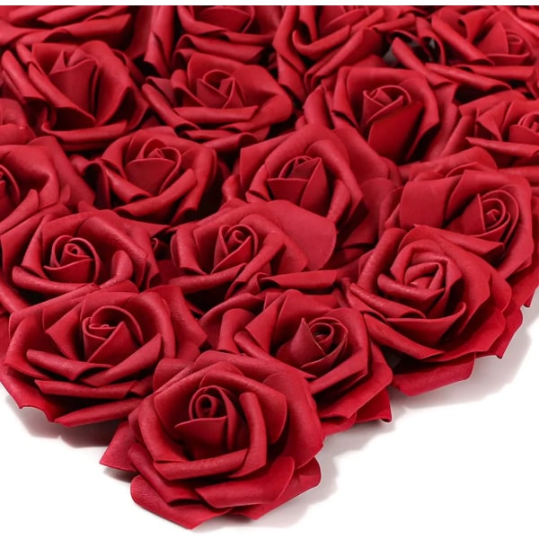 25 stycken konstgjord ros falsk ros siden bröllopsbukett realistisk blommig för hemmaträdgårdsfest Hotellkontor replika