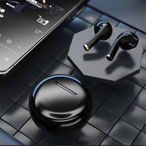 TWS Pro6 Bluetooth-hodetelefoner Mini trådløse ørepropper for , Android, enheter Hvit（Hvit）