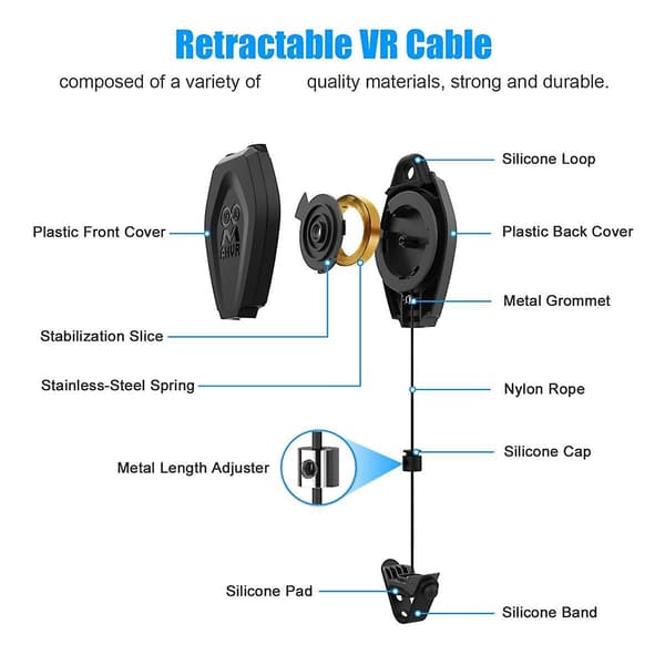 Til Vr All-In-One Headset Hook Game Virtual Reality Multi-Function Praktisk Hook（Sort）