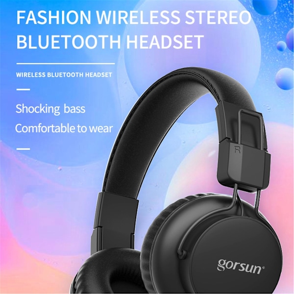 E92 Bluetooth-headset med tung bas, stereo, trådløs, sammenklappelig over-ear-hovedtelefon