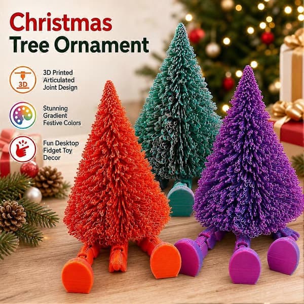 Ledd julfigur - Snöflinge-träd bordsdekoration för festlig hemvisning B
