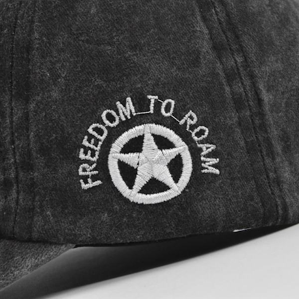 Tredimensionell broderad legend broderad basebollkeps broderad toppig keps tvättad för att göra gammal solskärm böjd brätte hatt