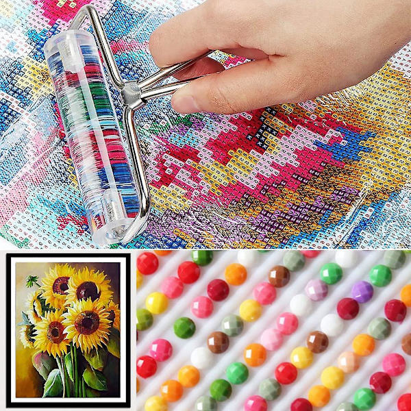 Dww-1 stk. Diamantmaleri-fastgørelsesværktøj (10 cm) Diamantmaleri-rulle Diamantkunst-rulle til kunsttryk Blækmaleri Broderimaleri Pa