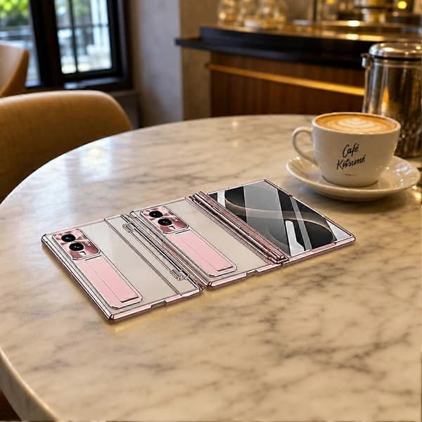 Puhelinkotelo Samsung Z Fold8 - PC-sarana-suojaus integroidulla näytönsuojakalvolla Silver Phantom Samsung Z Fold8