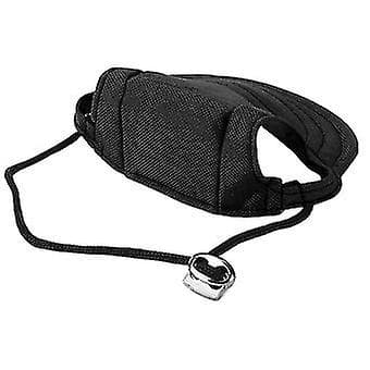 Sort M Hund Baseball Hat med Øre Huller - Justerbar og Solbeskyttelse til Små Hunde