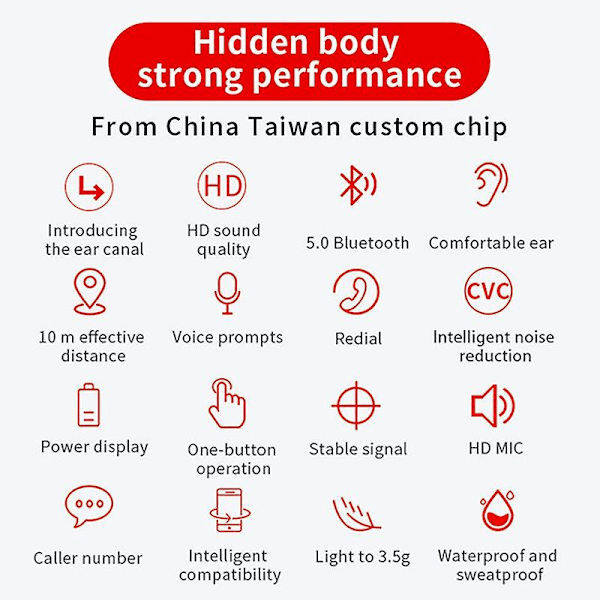 Tws Langaton Bluetooth5.2 Kuuloke Vedenpitävä Urheilu Kuulokkeet Melunpoisto In-ear Kuulokkeet Hifi Stereo Bluetooth Kuulokkeet Ios Android Älypuhelimeen